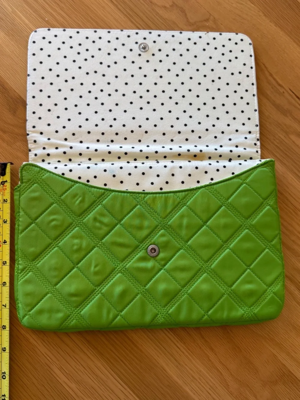 Kate Spade New York Quilted Nylon Tablet Sleeve – Vibrant Lime Green